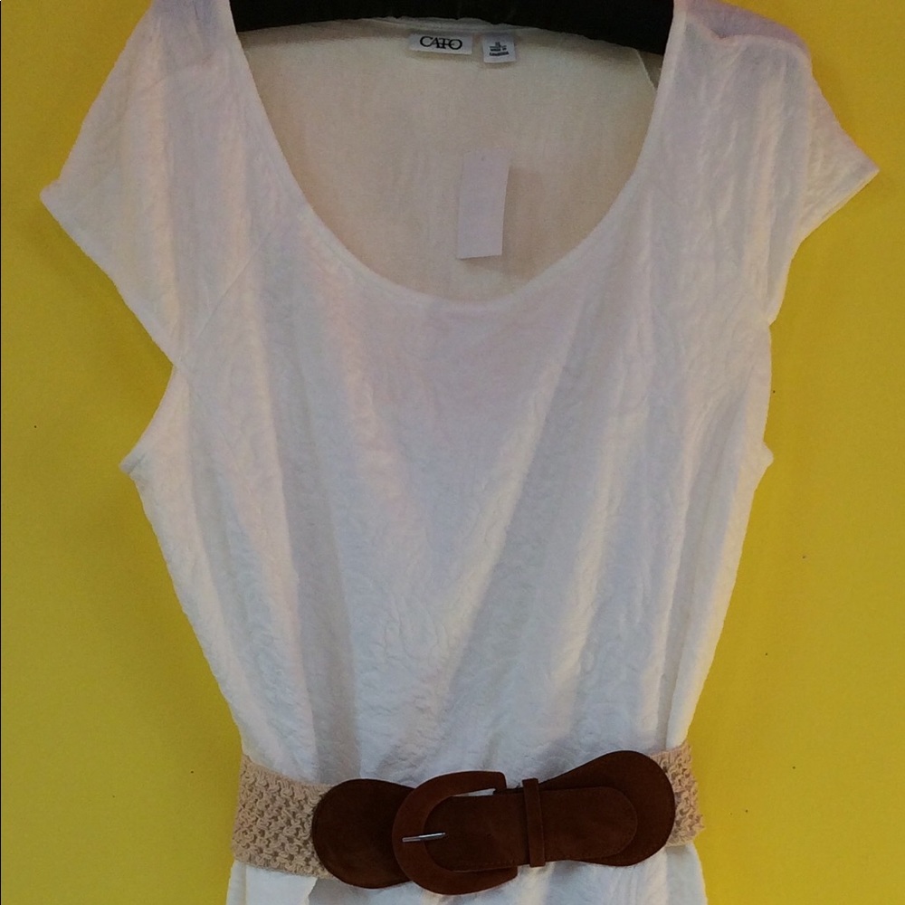 NWT  Easter Dress!  Off White Cato Dress SZ XL